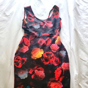 Floral bodycon dress